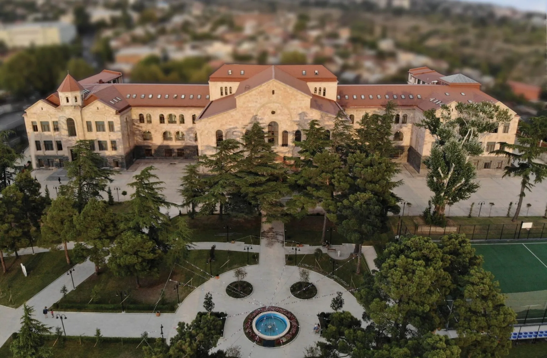 Campus building in Georgia for international students